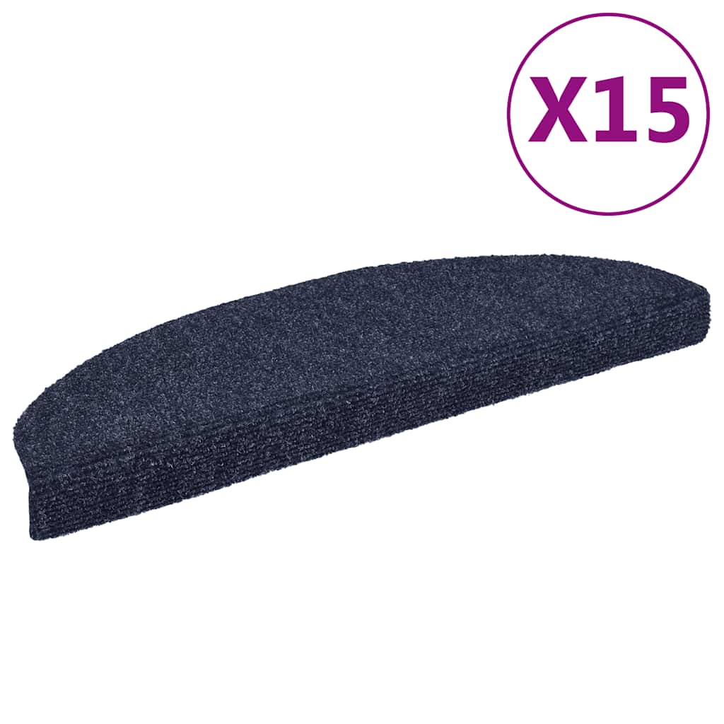 JUNG Vida Stufenmatten Selbstklebend 15 Stk. 65x21x4 cm Blau Halbrund Groß