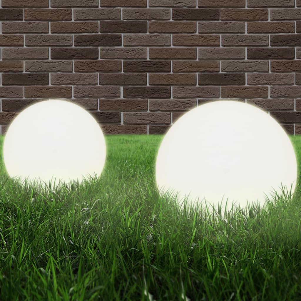 JUNG Vida LED-Gartenleuchten 2 Stk. Kugelförmig 30 cm PMMA
