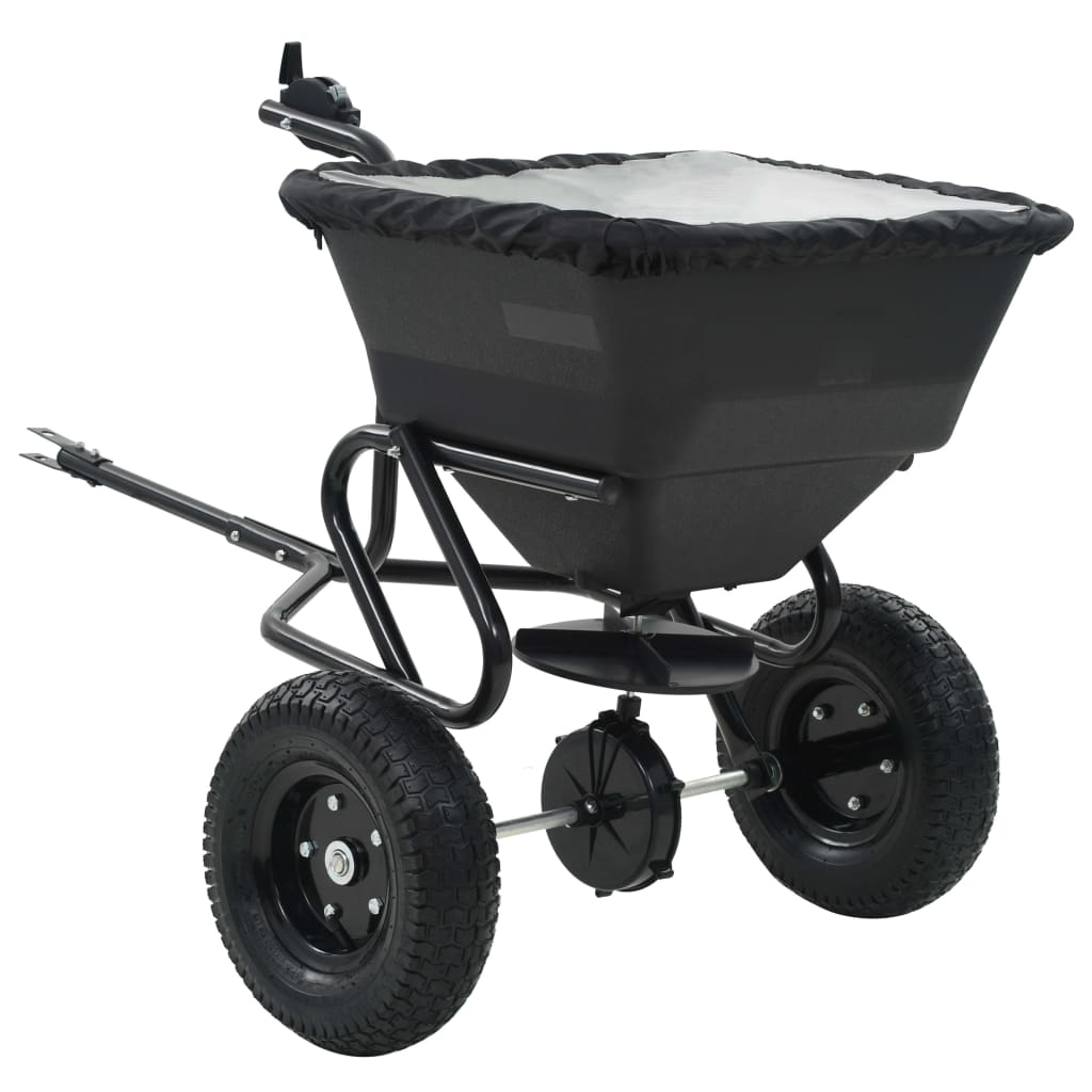 JUNG Vida Handstreuwagen Salzstreuer zum Ziehen PVC Stahl 125x74x79cm 45L