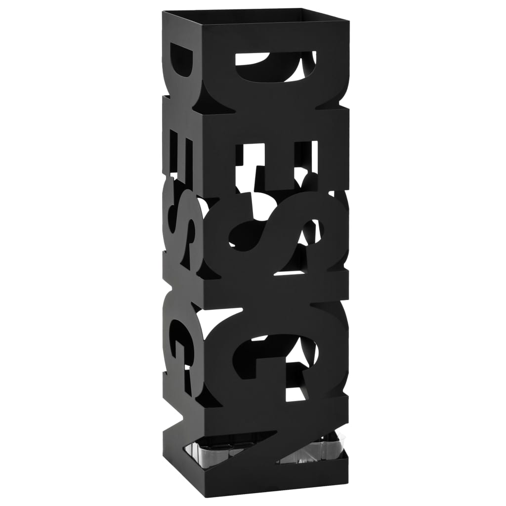 JUNG Vida Regenschirmständer Design Stahl Schwarz