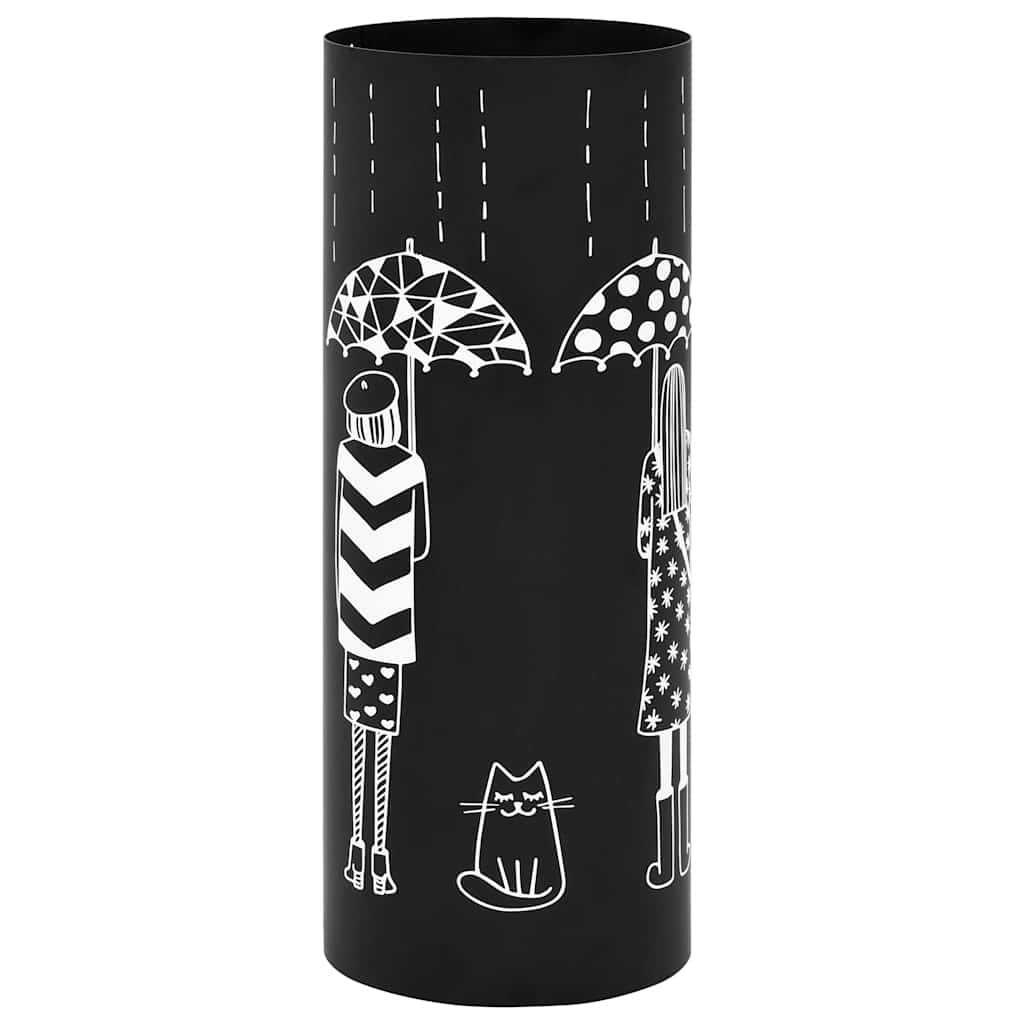 JUNG Vida Regenschirmständer Frauen-Design Stahl Schwarz