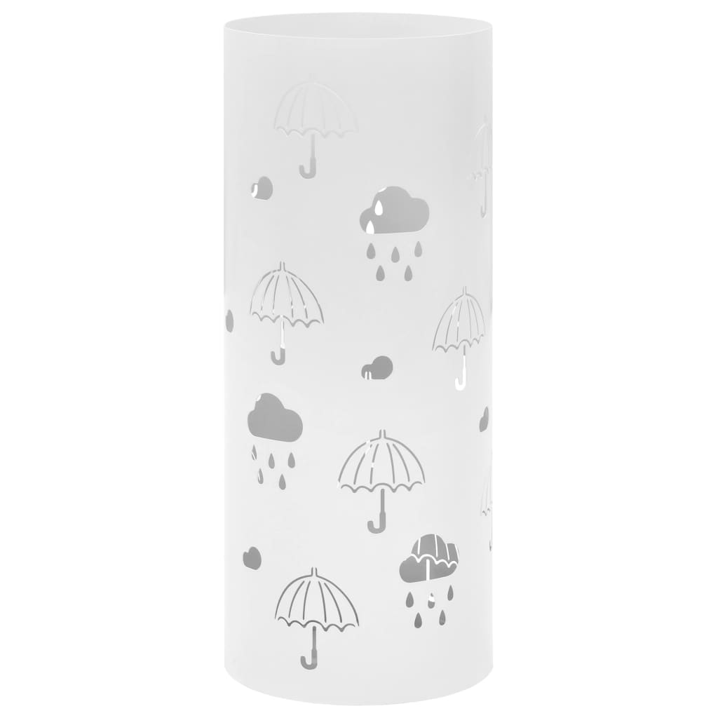 JUNG Vida Regenschirmständer Regenschirm-Motiv Stahl Weiß