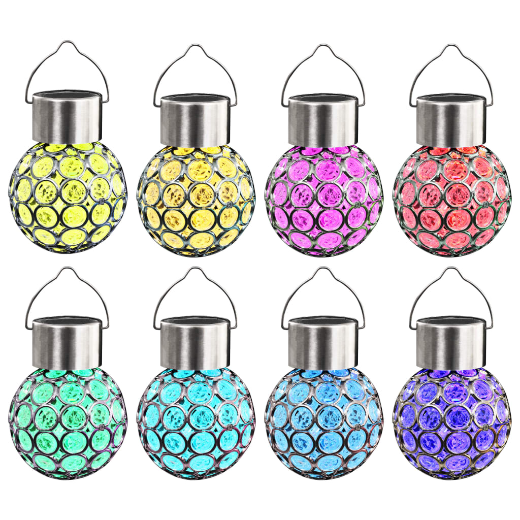 JUNG Vida Solar-Hängeleuchten 8 Stk. LED RGB