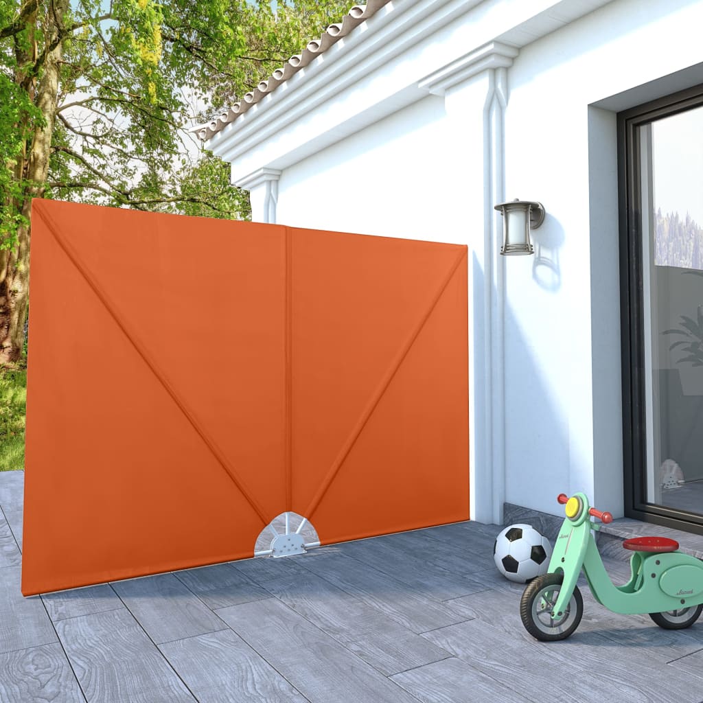 JUNG Vida Faltbarer Terrassen-Seitenfächer Terracotta-Rot 240×160 cm