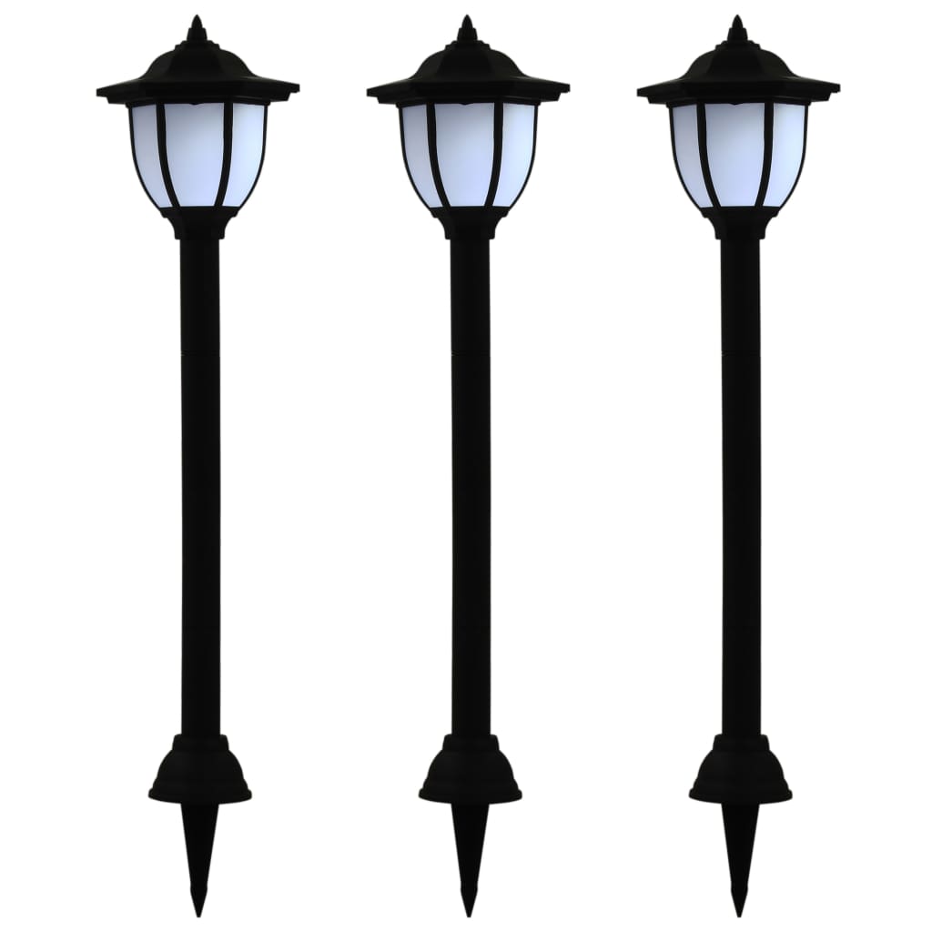 JUNG Vida Outdoor Solarleuchten 3 Stück LED Schwarz