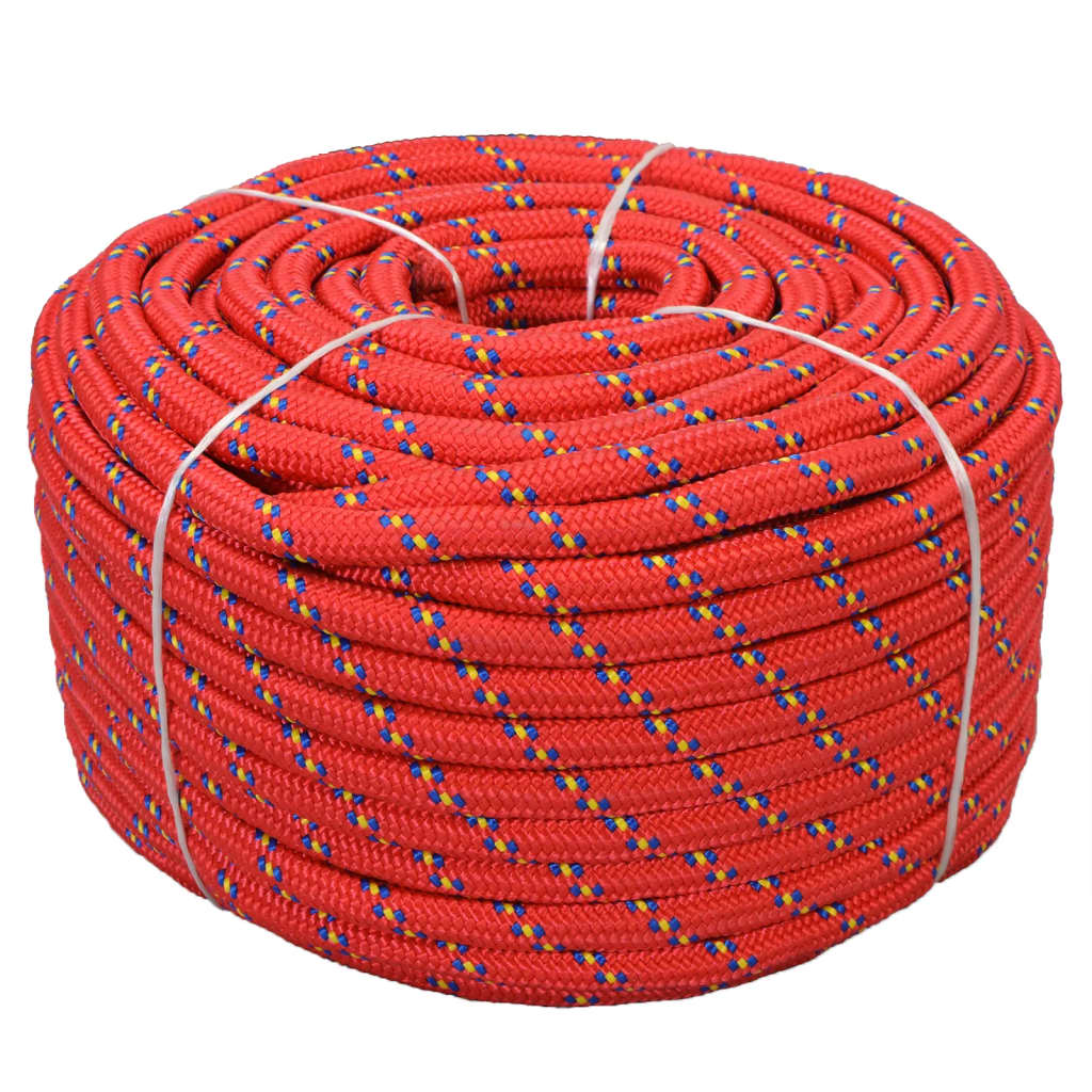 JUNG Vida Bootsseil Polypropylen 18 mm 50 m Rot
