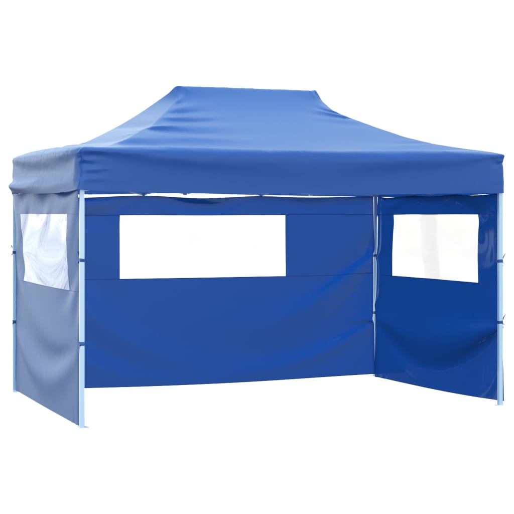 JUNG Vida Faltzelt mit 3 Seitenteilen 3x4,5 m Blau