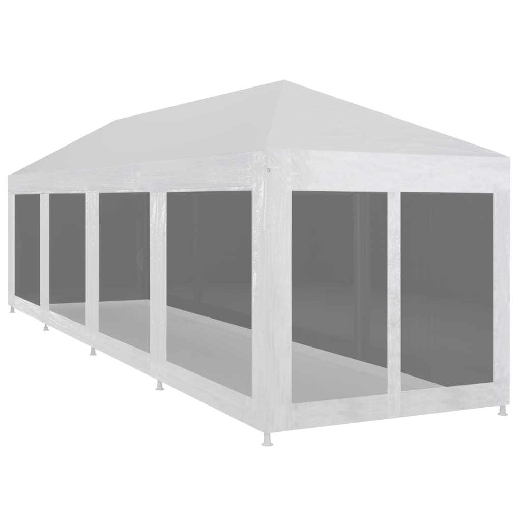 JUNG Vida Partyzelt mit 10 Mesh-Seitenwänden 12 x 3 m
