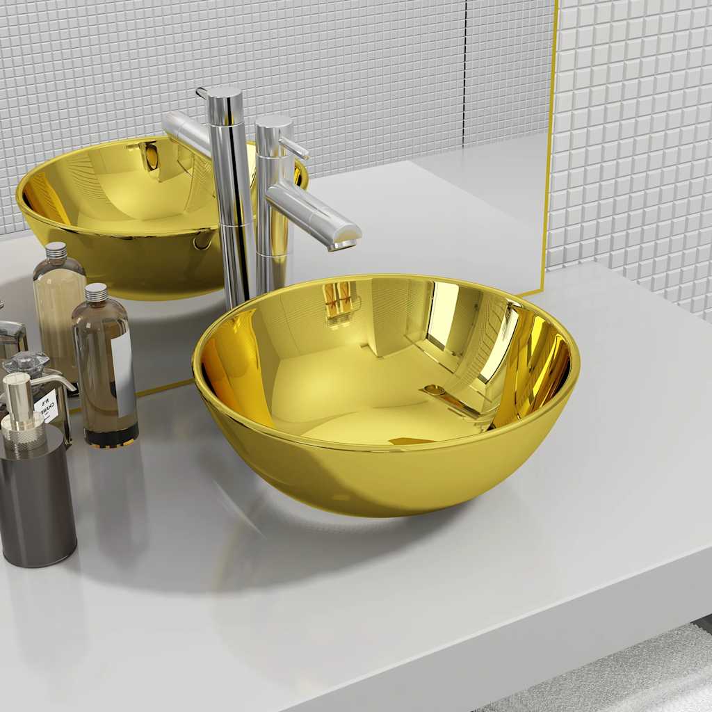JUNG Vida Waschbecken 28 x 10 cm Keramik Golden