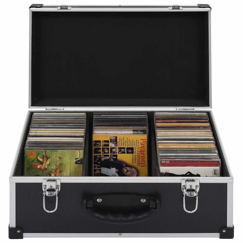 JUNG Vida CD-Koffer für 60 CDs Aluminium ABS Schwarz