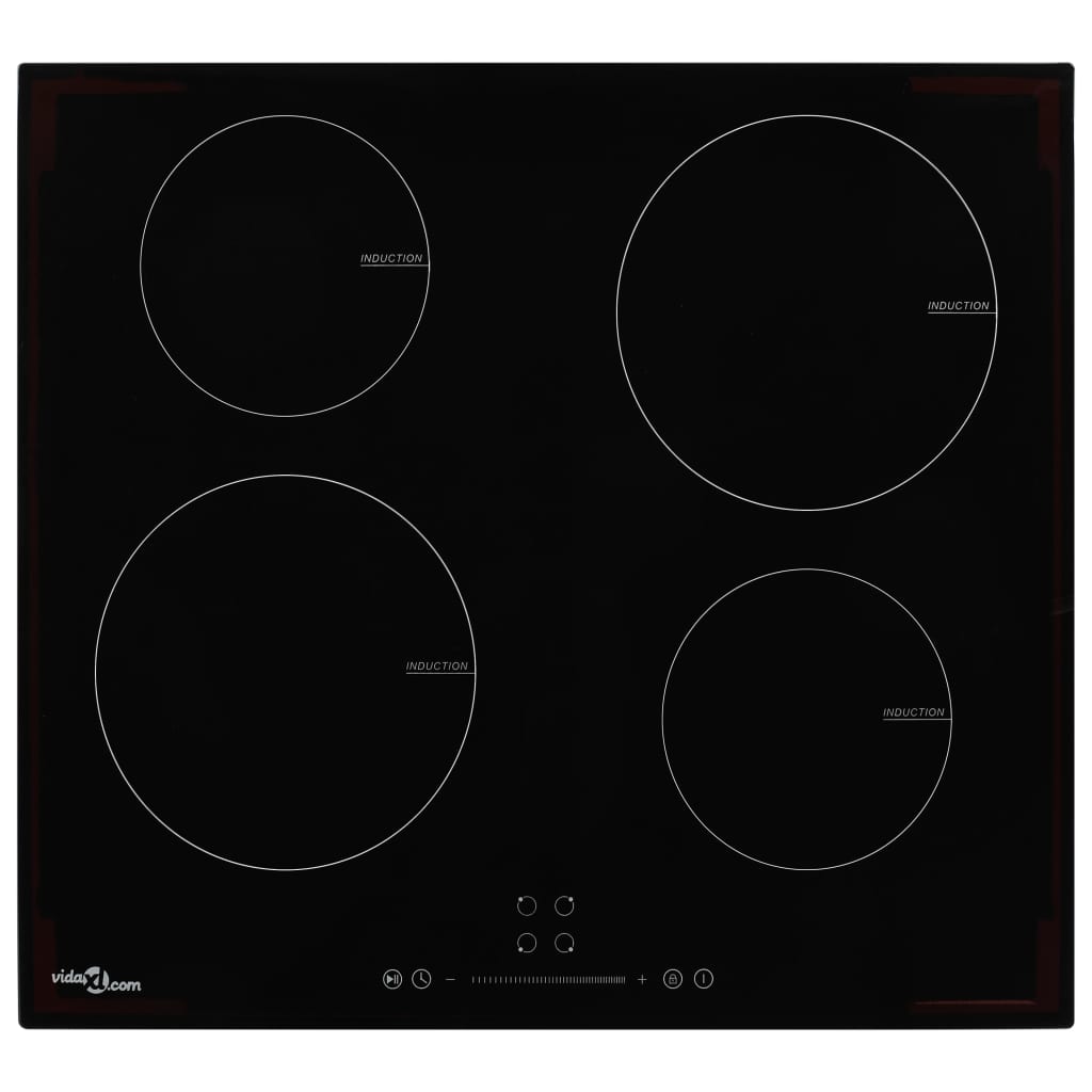 JUNG Vida Induktionskochfeld mit 4 Platten Touch Control Glas 7000 W