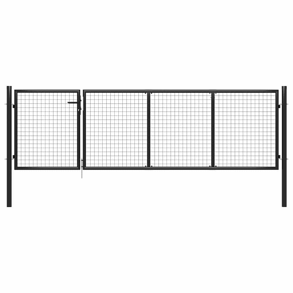 JUNG Vida Gartentor aus Stahl 350 x 75 cm Anthrazit