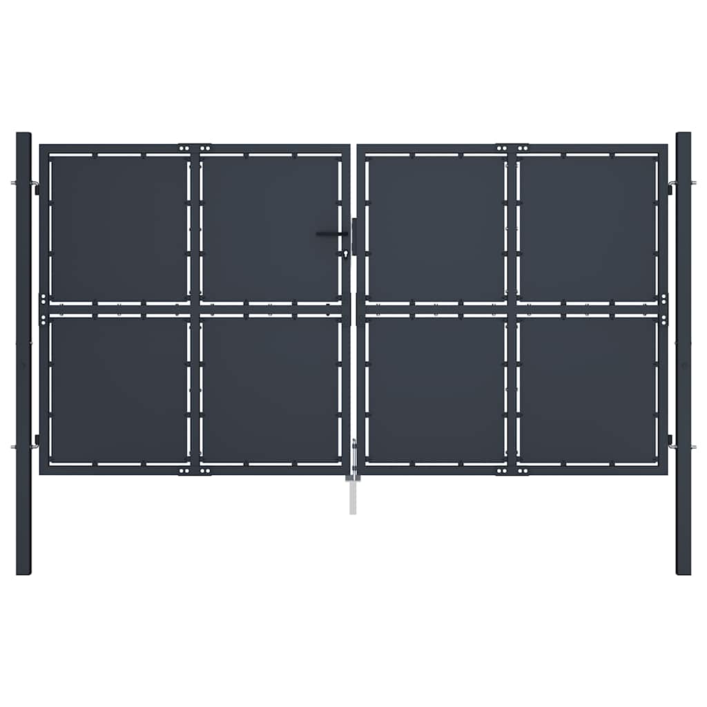 JUNG Vida Gartentor aus Stahl 300 x 175 cm Anthrazit
