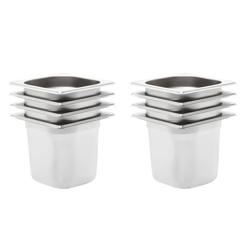 JUNG Vida Gastronormbehälter 8 Stk. GN 1/6 150 mm Edelstahl
