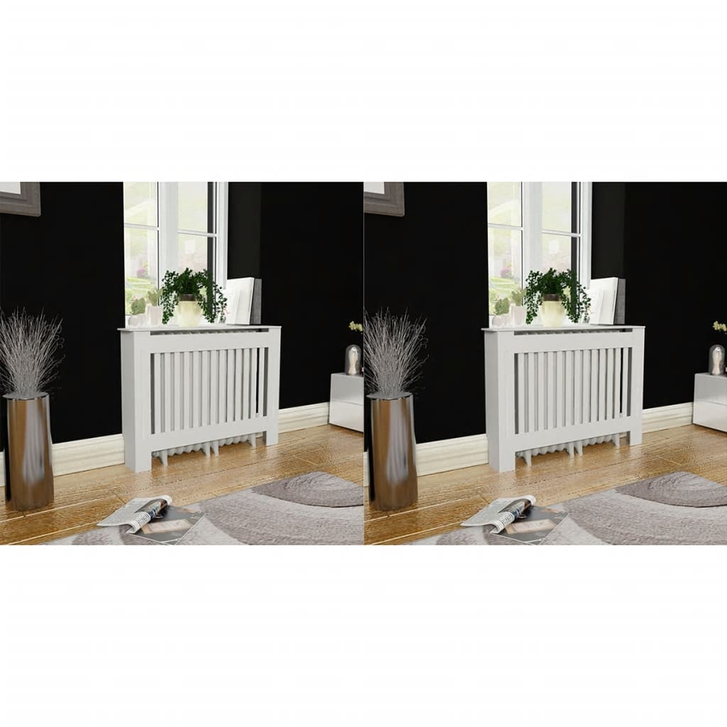 JUNG Vida Heizkörperabdeckung 2 Stk. Weiß MDF 112 cm