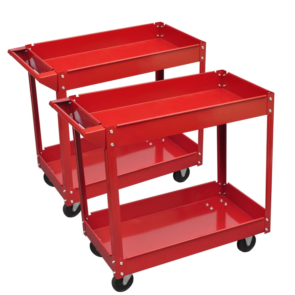 JUNG Vida Werkstattwagen 2 Stk. 100 kg 2 Etagen
