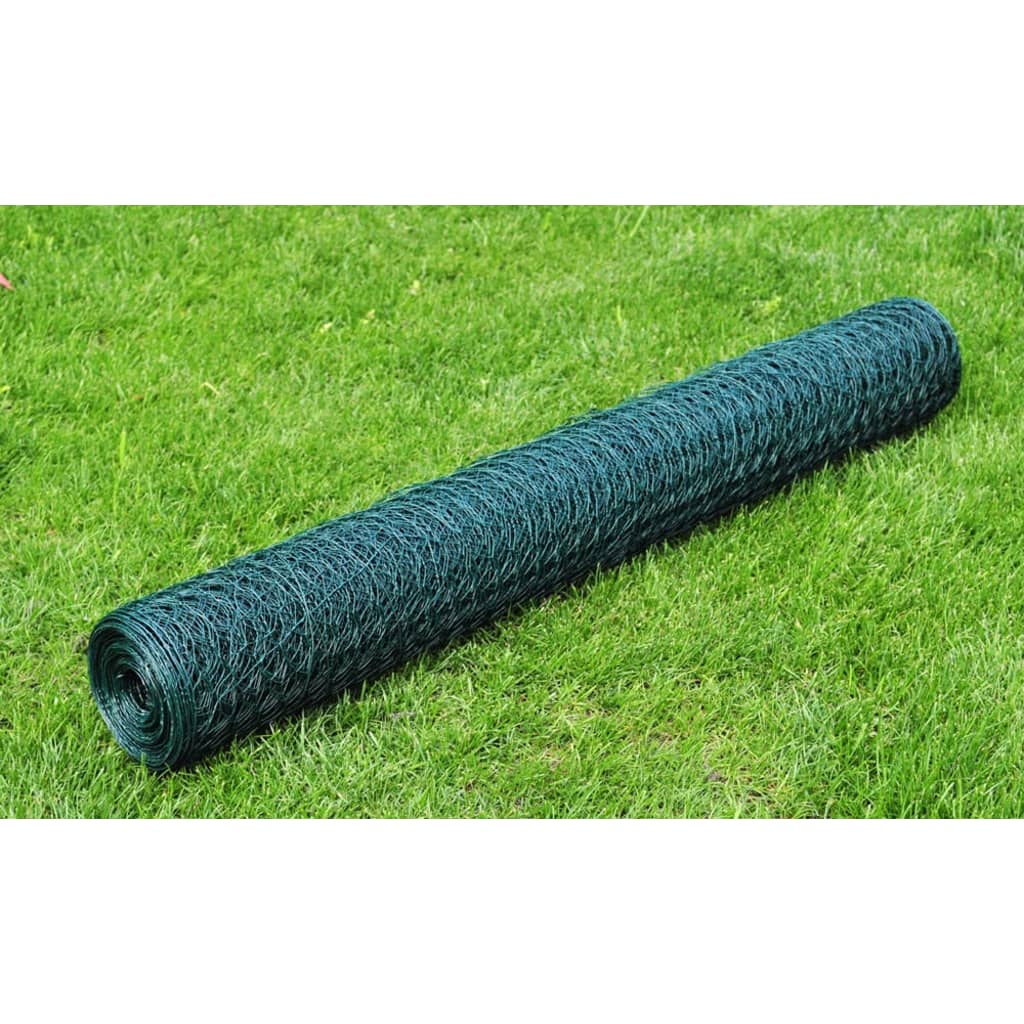 JUNG Vida Drahtzaun mit PVC-Beschichtung 25x1 m Grün
