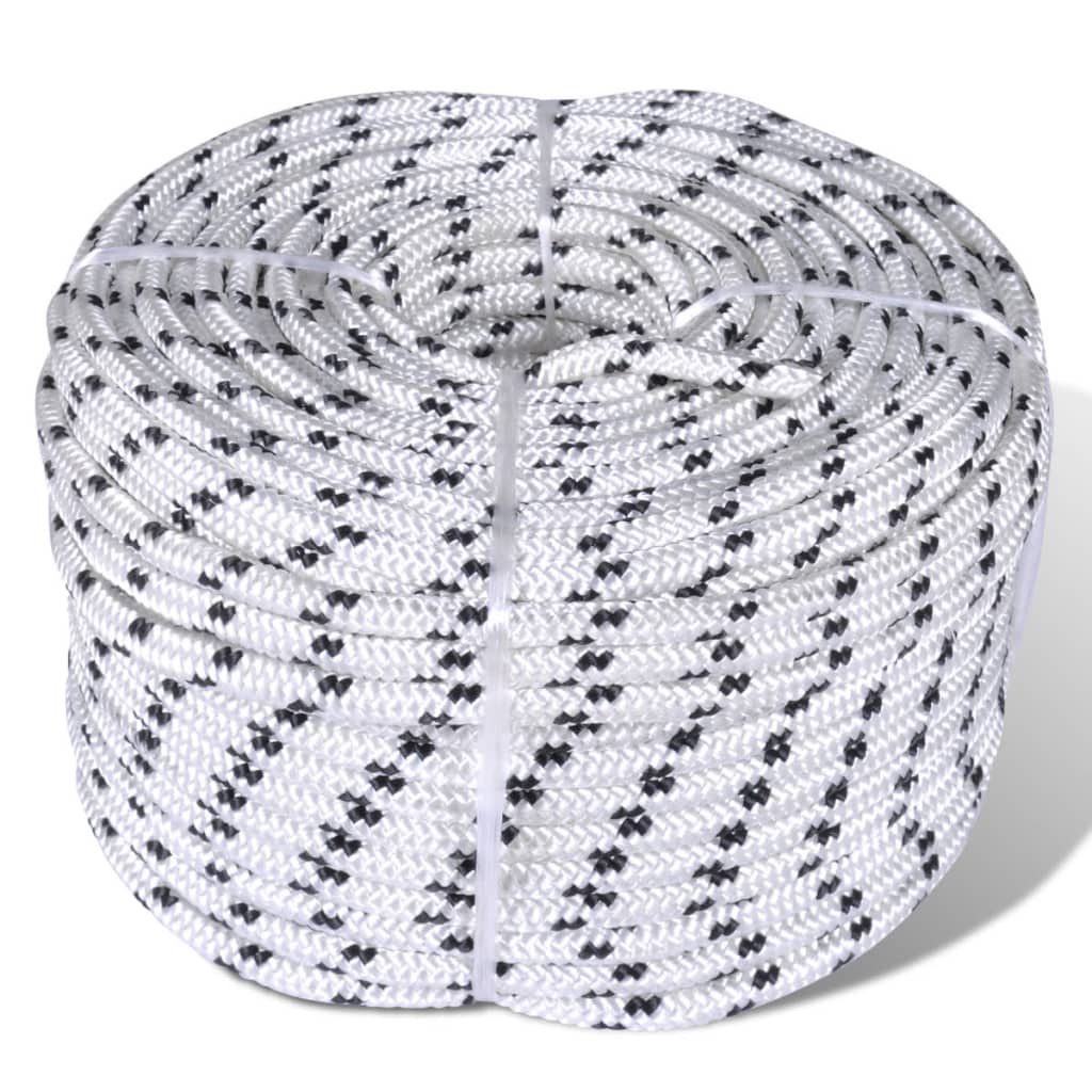 JUNG Vida Geflochtenes Tauwerk Bootsleine Polyester 14 mm x 50 m