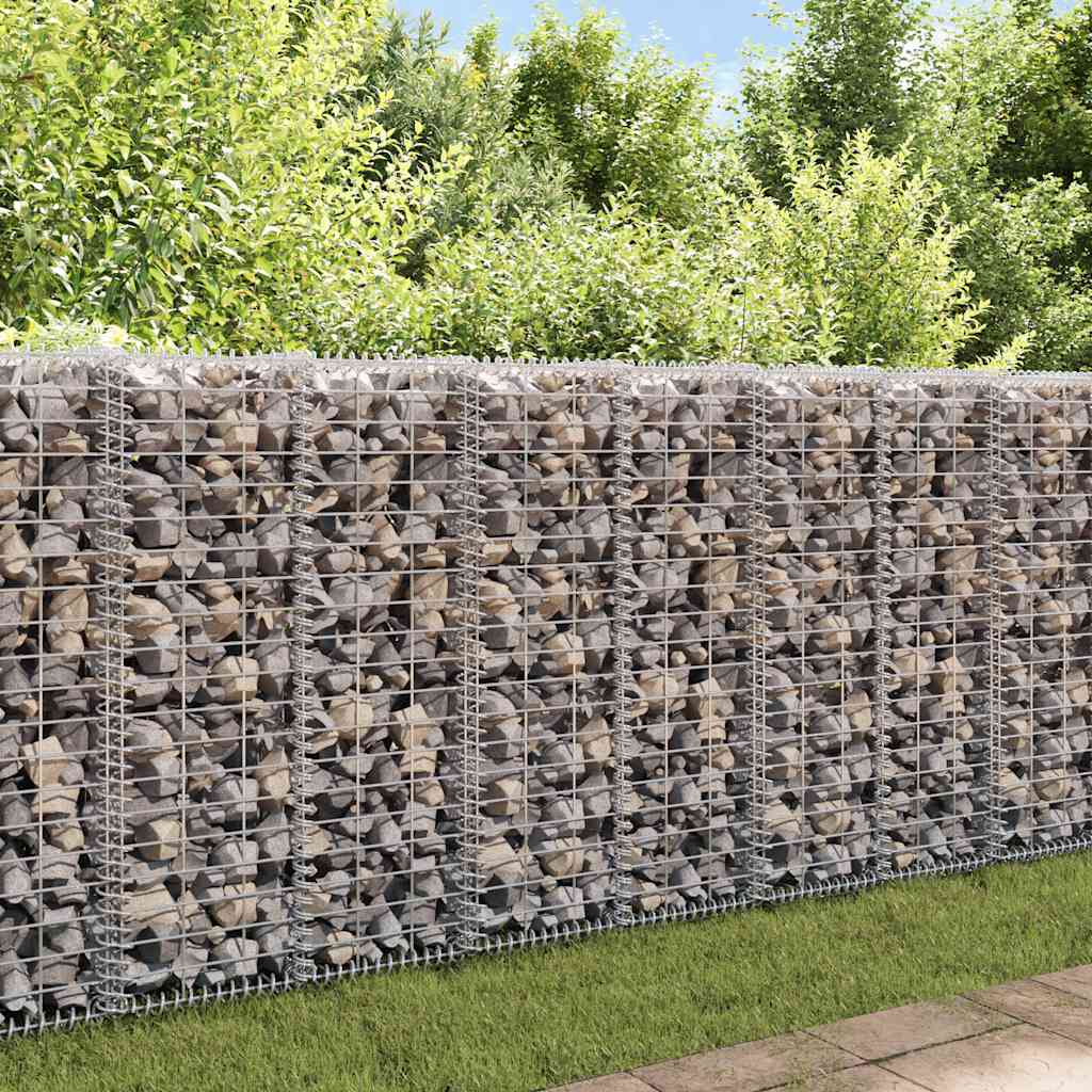 JUNG Vida Steinkorb Gabione mit Deckeln Verzinkter Draht 100×30×30 cm