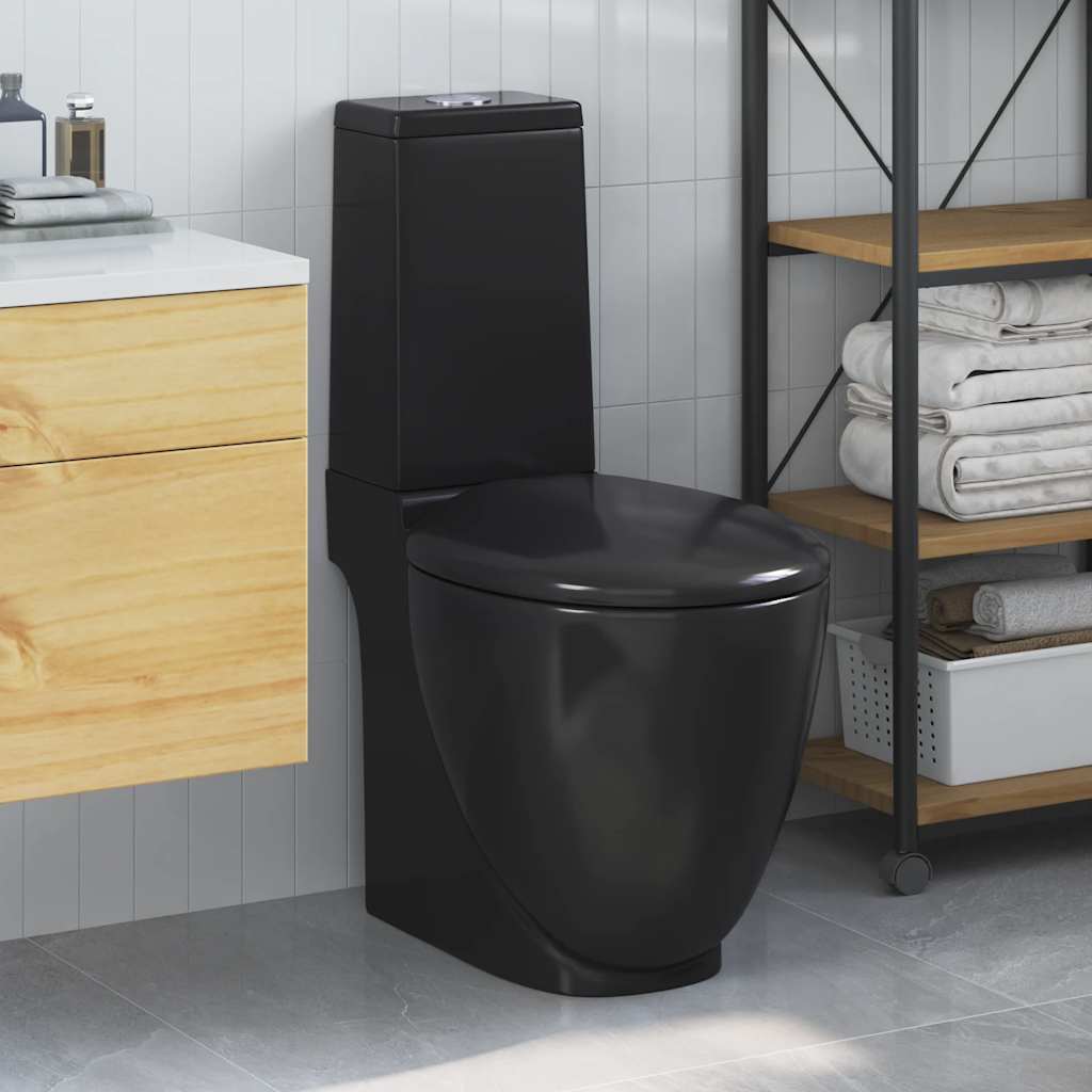 JUNG Vida Toilette Rund Keramik Schwarz