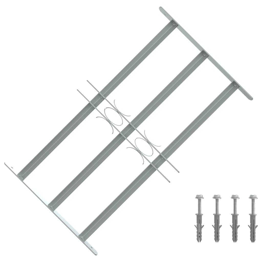 JUNG Vida Fenstergitter Verstellbar mit 3 Querstäben 500-650 mm