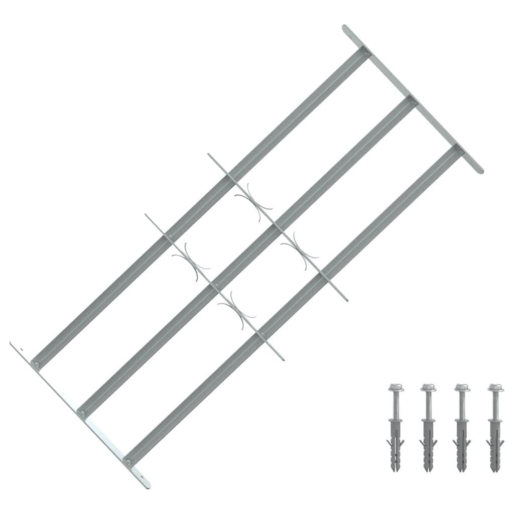 JUNG Vida Fenstergitter Verstellbar mit 3 Querstäben 700-1050 mm