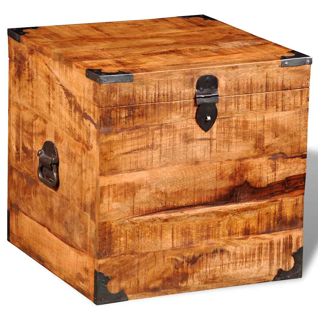 JUNG Vida Truhe Würfelform Raues Mangoholz