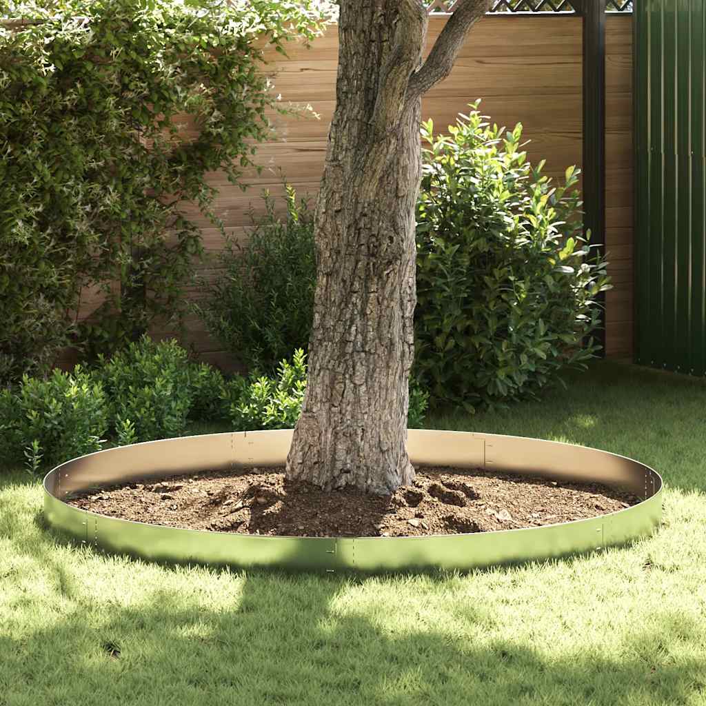 JUNG Vida Flexible Rasenkante 10-er Set Verzinkter Stahl 100x14 cm