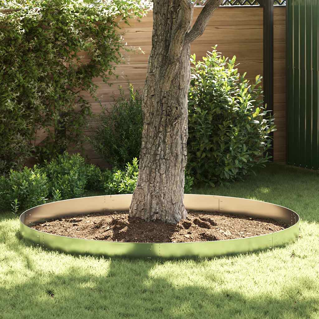 JUNG Vida Flexible Rasenkante 20-er Set Verzinkter Stahl 100x14 cm