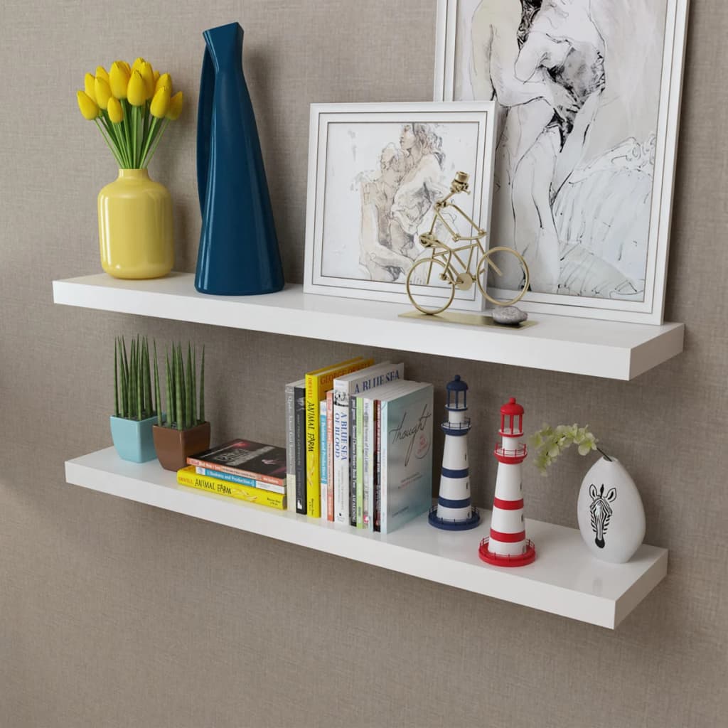 JUNG Vida Wandregale 2 Stk. MDF Weiß