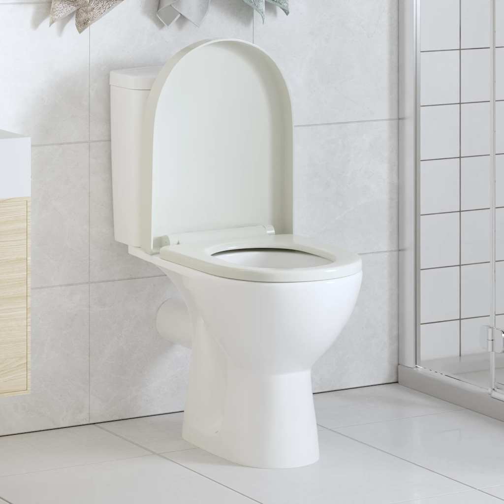 JUNG Vida Toilettensitz mit Absenkautomatik und Quick-Release Weiß Eckig