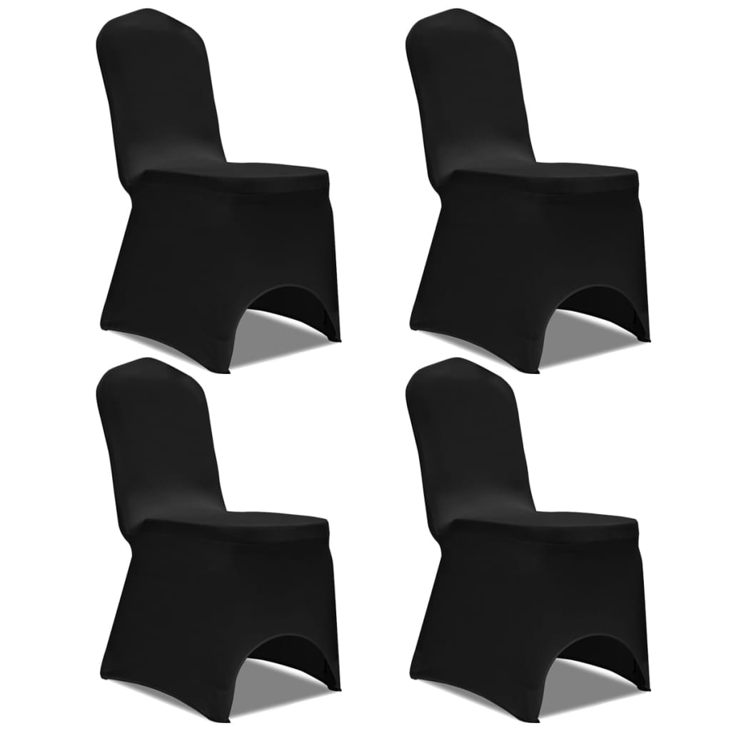 JUNG Vida Stretch Stuhlbezug 4 Stück Schwarz