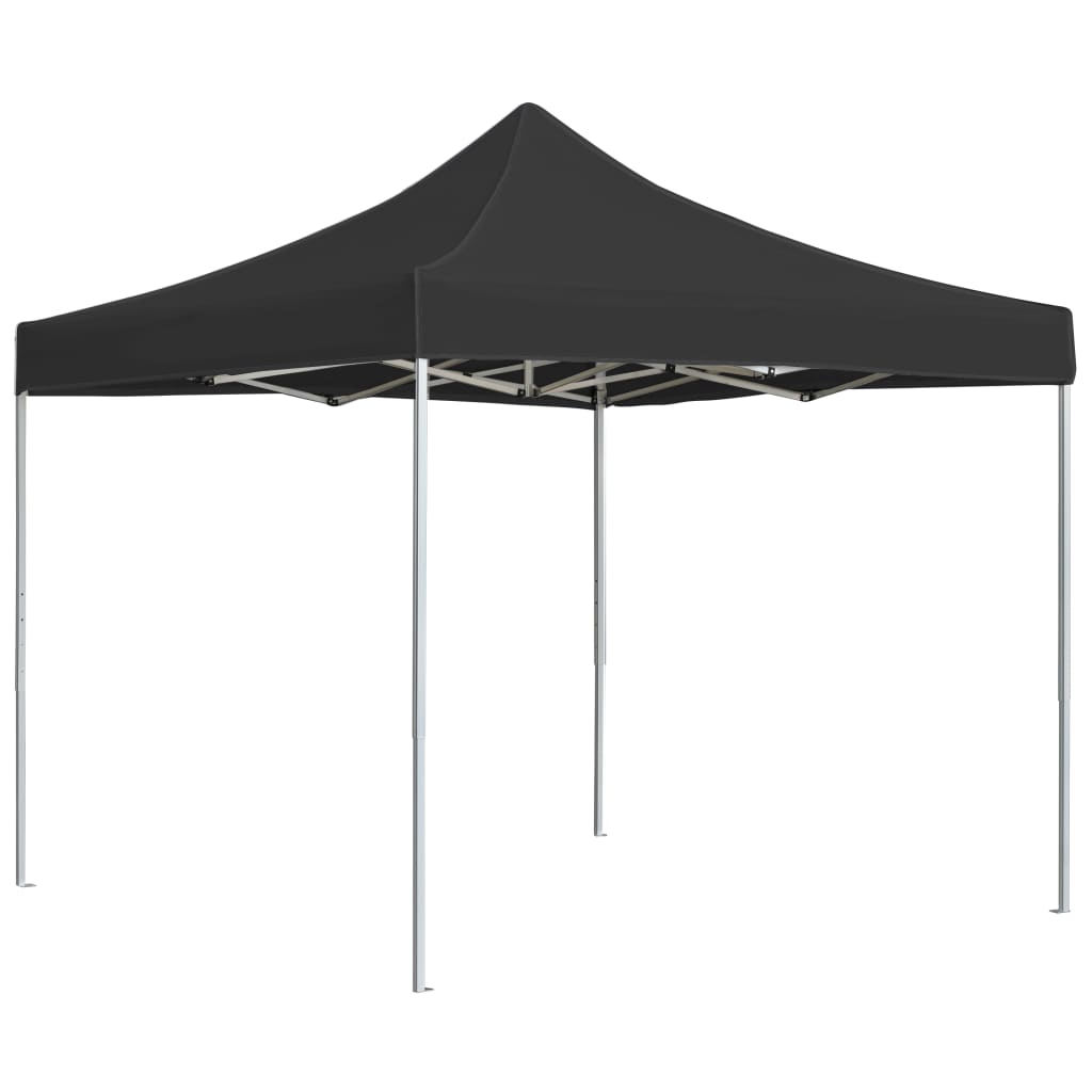 JUNG Vida Profi-Partyzelt Faltbar Aluminium 3x3 m Anthrazit
