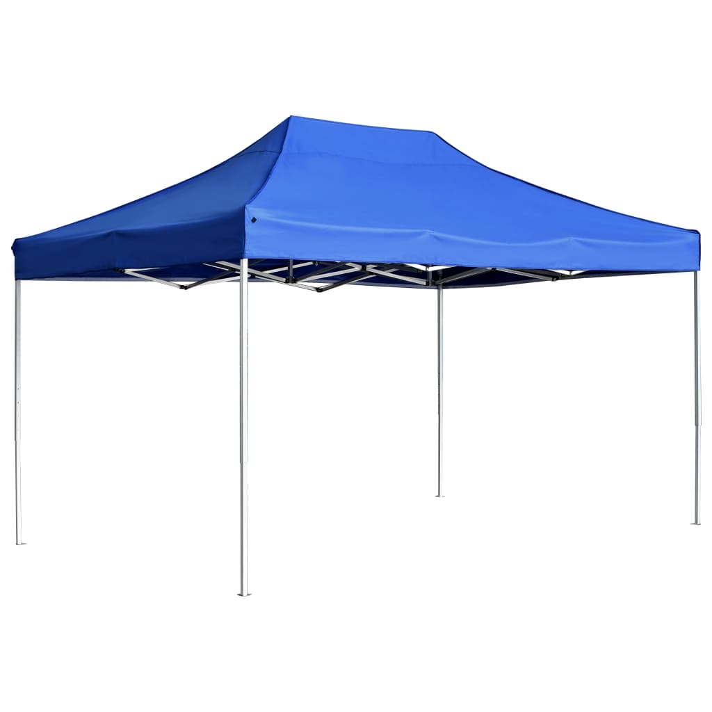 JUNG Vida Profi-Partyzelt Faltbar Aluminium 4,5x3 m Blau
