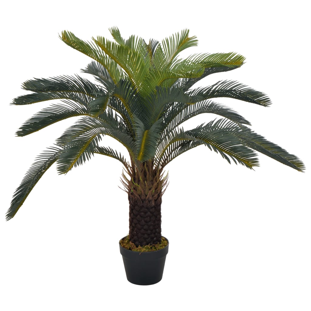 JUNG Vida Künstliche Pflanze Cycas-Palme mit Topf Grün 90 cm