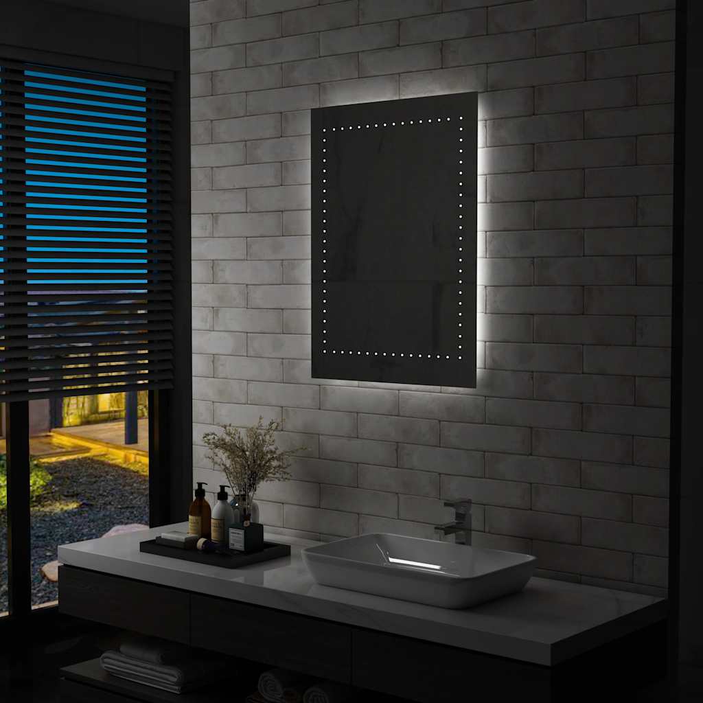 JUNG Vida Badezimmer-Wandspiegel mit LEDs 60x80 cm