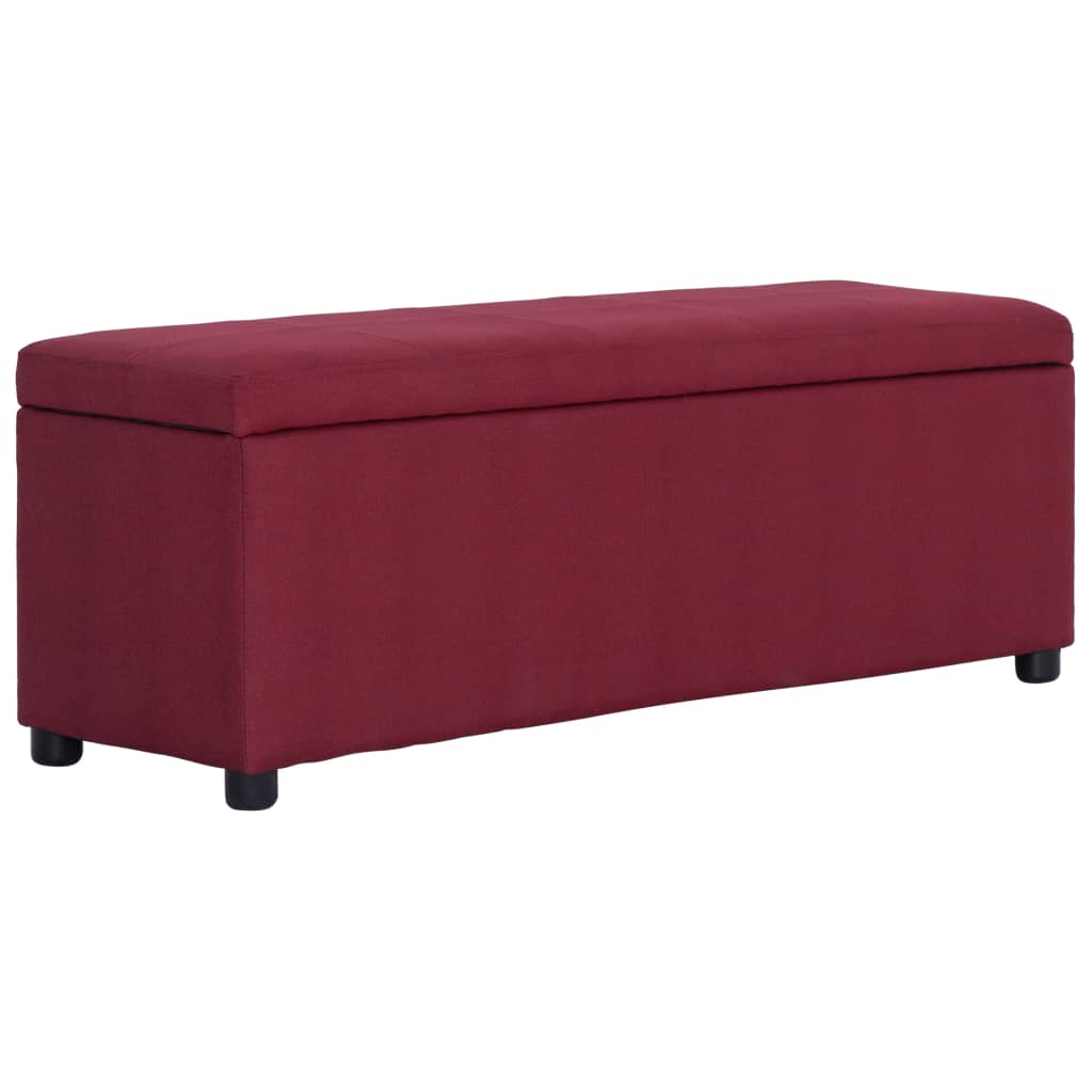 JUNG Vida Bank mit Staufach 116 cm Weinrot Polyester