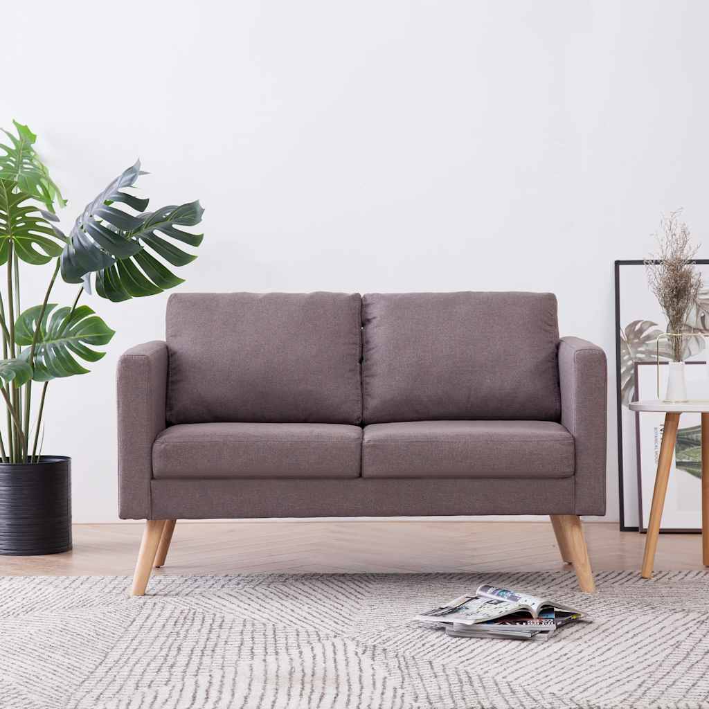JUNG Vida 2-Sitzer-Sofa Stoff Taupe