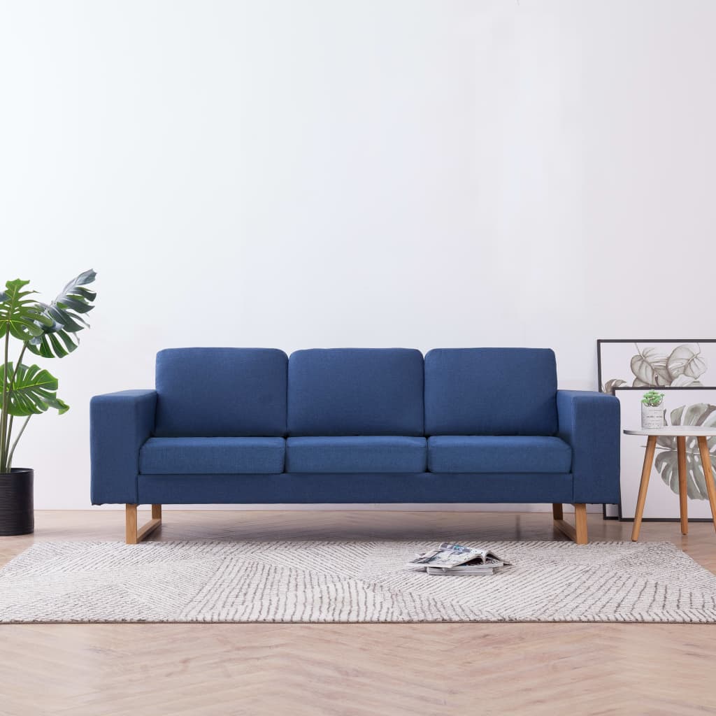JUNG Vida 3-Sitzer-Sofa Stoff Blau