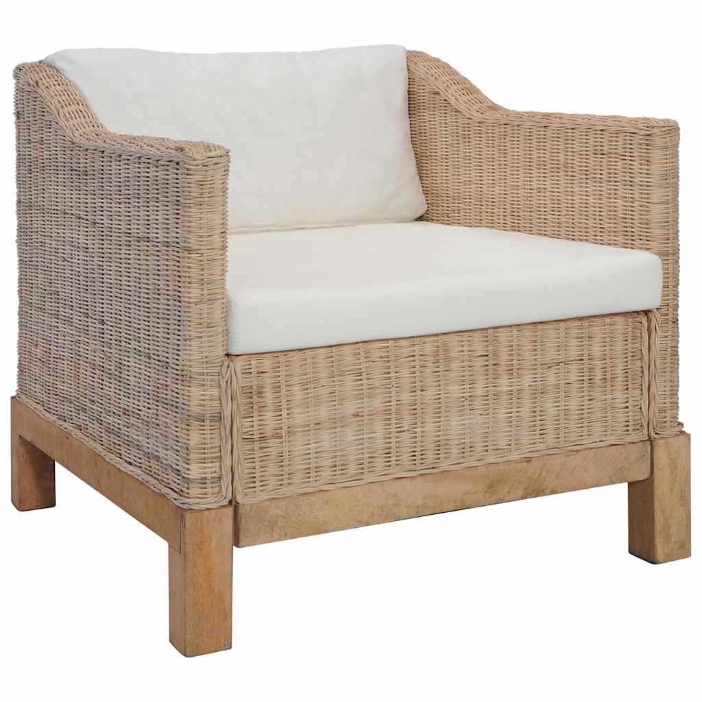 JUNG Vida Sessel mit Auflagen Natur Rattan