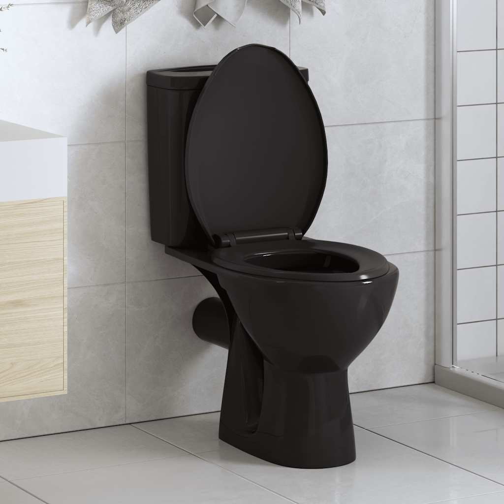 JUNG Vida Toilettensitz mit Absenkautomatik und Quick-Release Schwarz