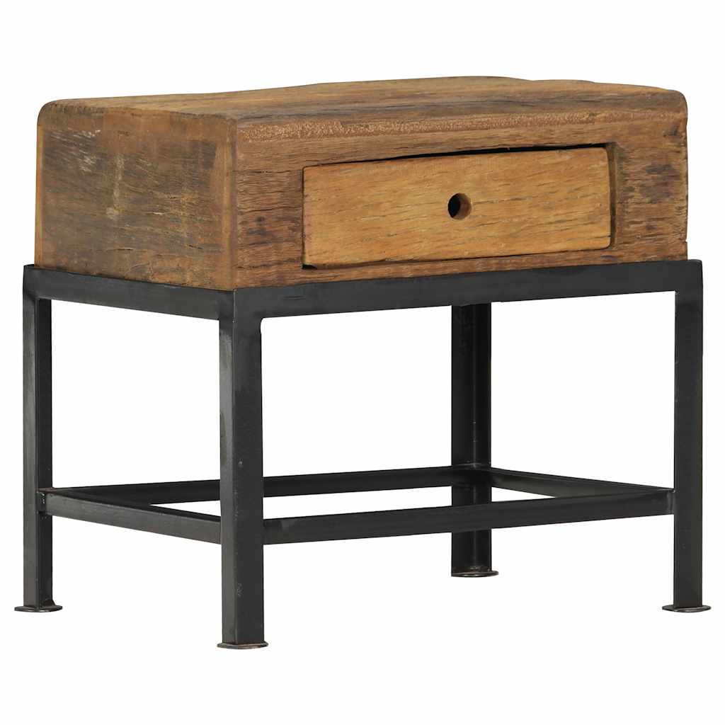 JUNG Vida Nachttisch 40x35x40 cm Altholz Massiv