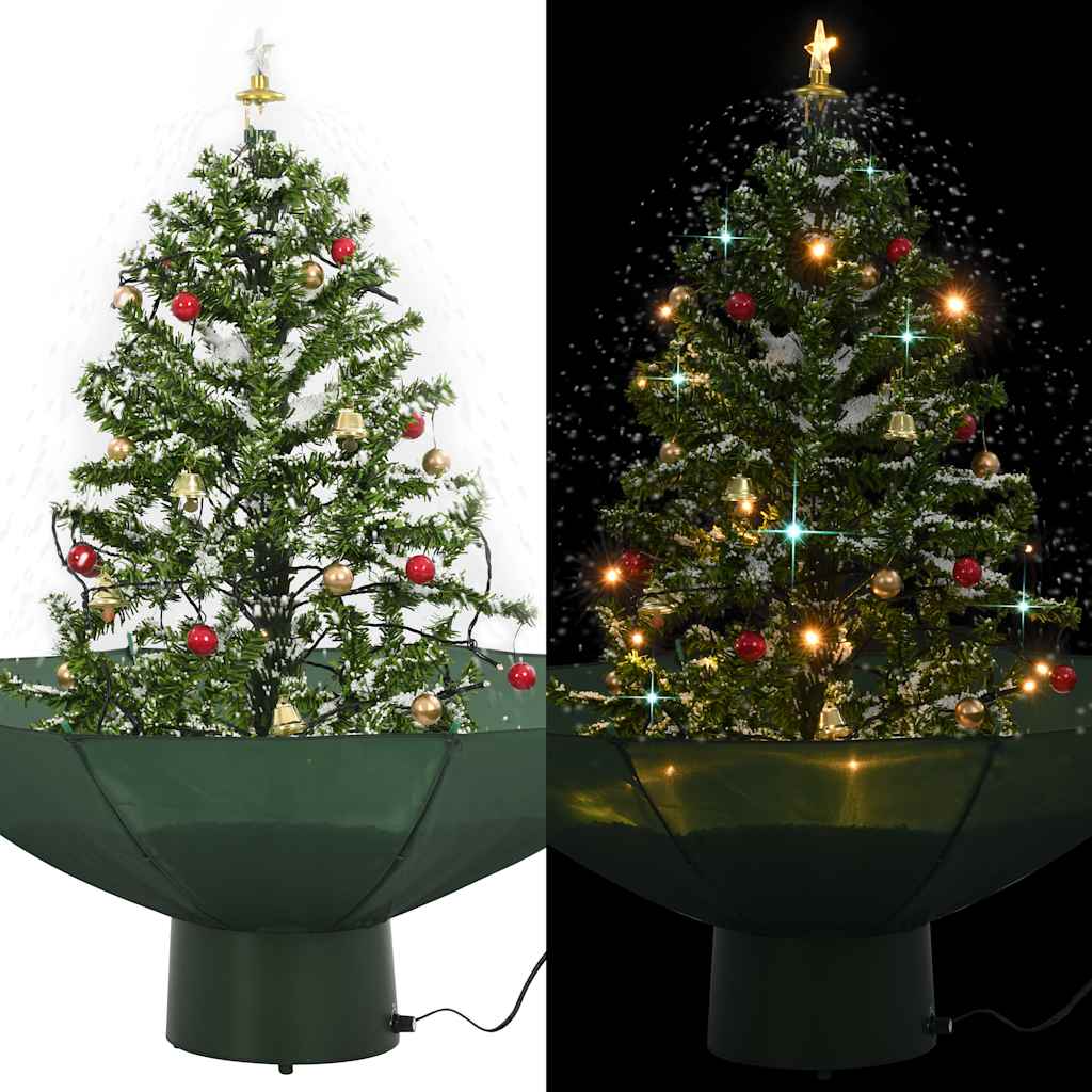 JUNG Vida Schneiender Weihnachtsbaum mit Schirmfuß Grün 75 cm