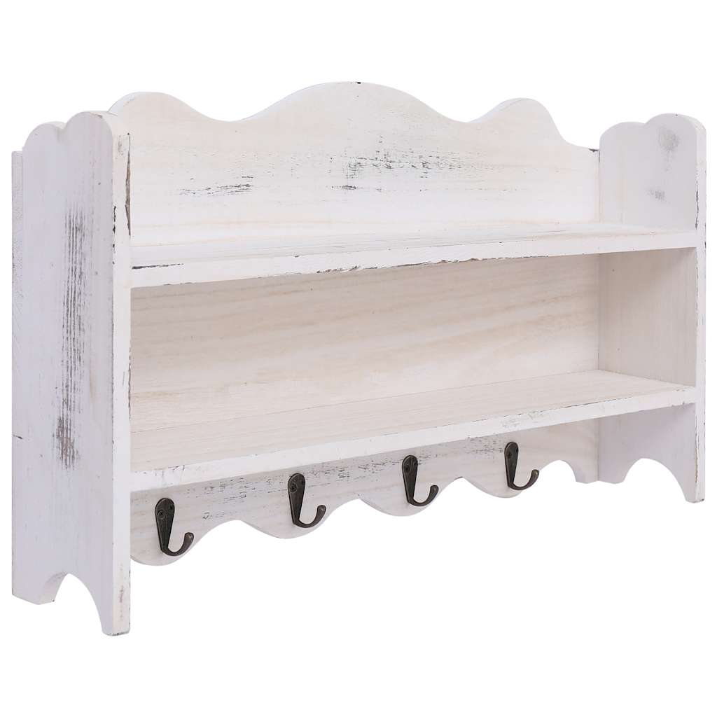 JUNG Vida Wandgarderobe Weiß 50 x 10 x 30 cm Holz