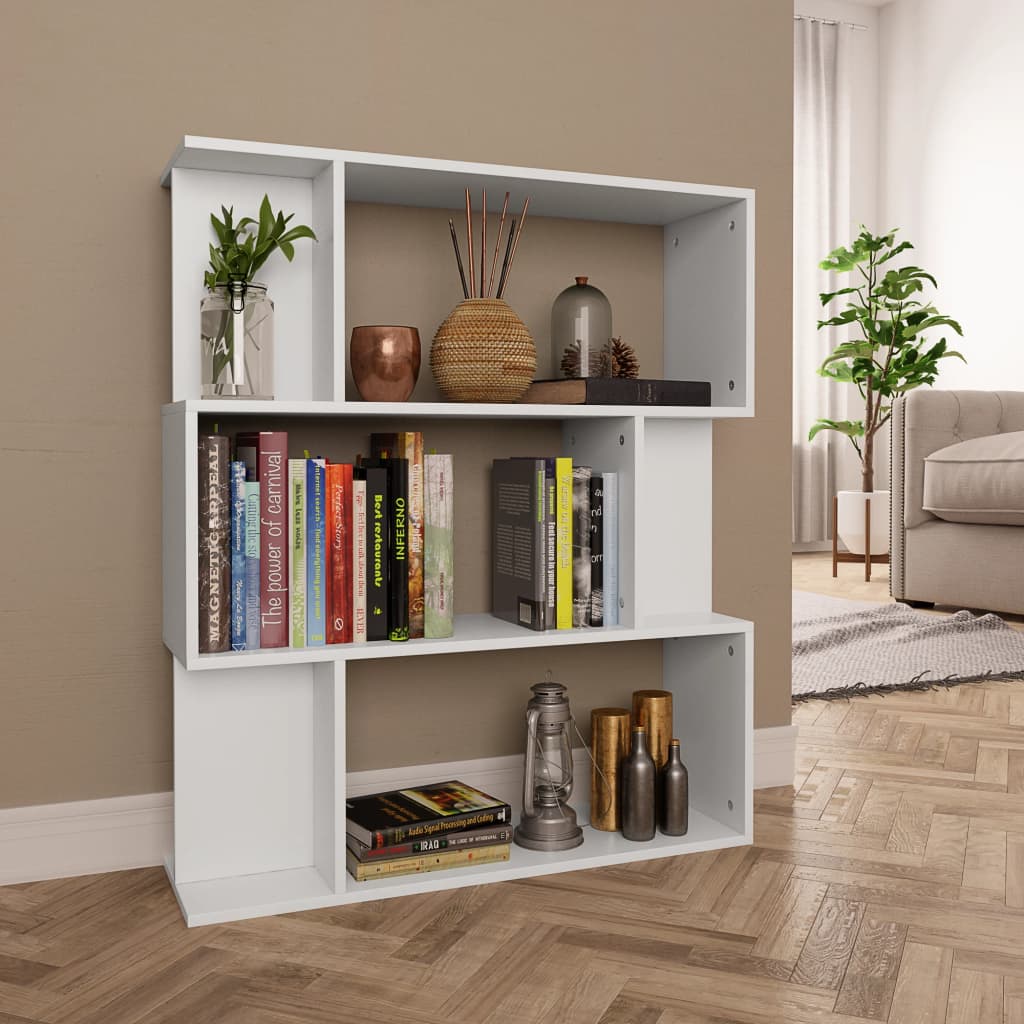 JUNG Vida Bücherregal/Raumteiler Weiß 80x24x96 cm Holzwerkstoff