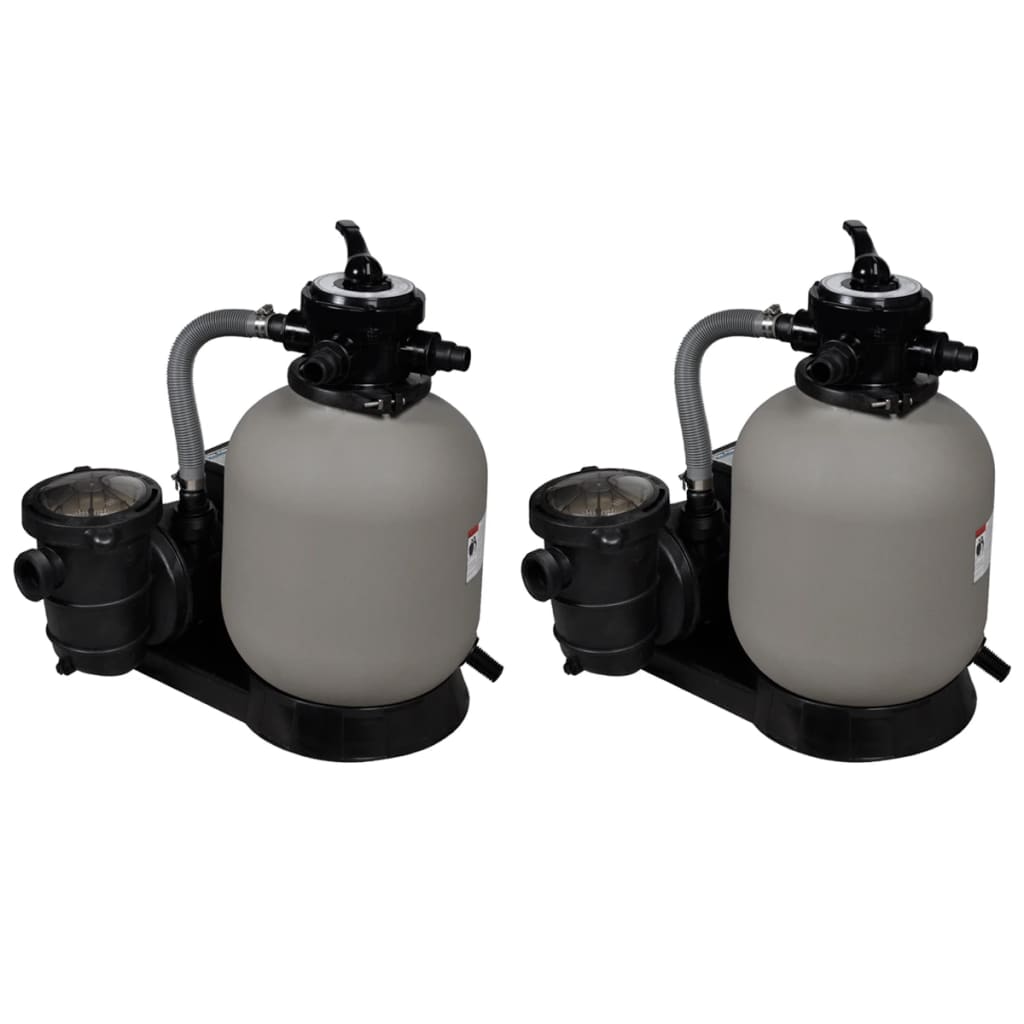 JUNG Vida Sandfilterpumpen 2 Stk. 600 W 17.000 L/h