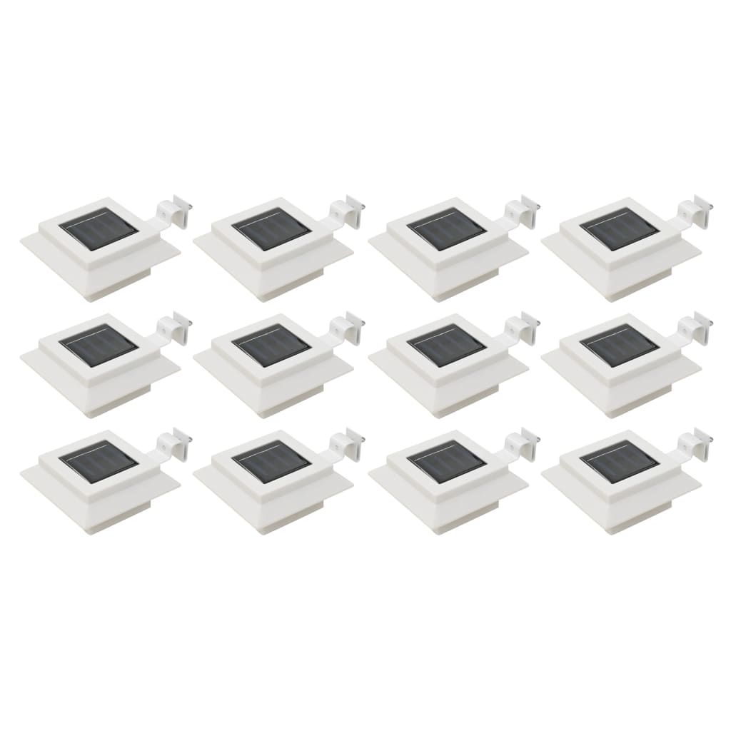 JUNG Vida Solar-Außenleuchten 12 Stk. LED Rechteckig 12 cm Weiß