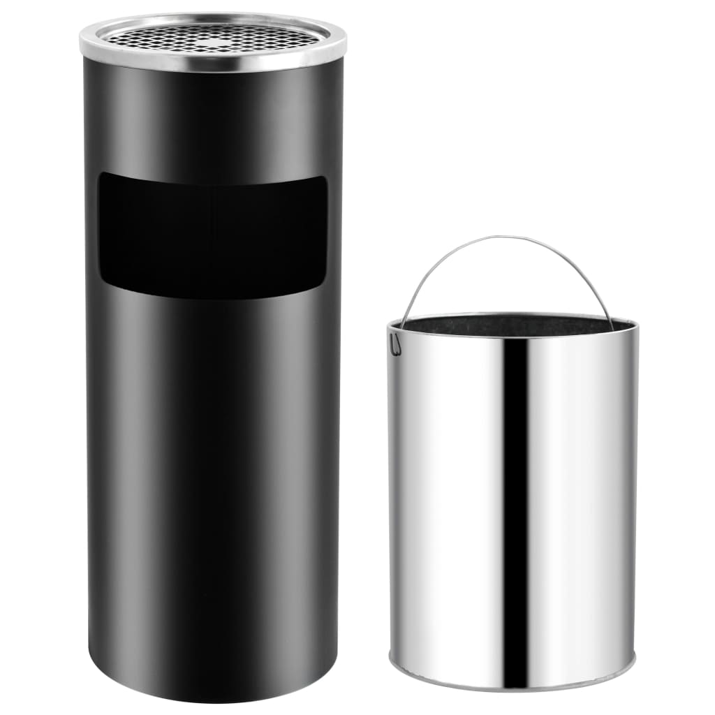 JUNG Vida Standaschenbecher 30 L Stahl Schwarz