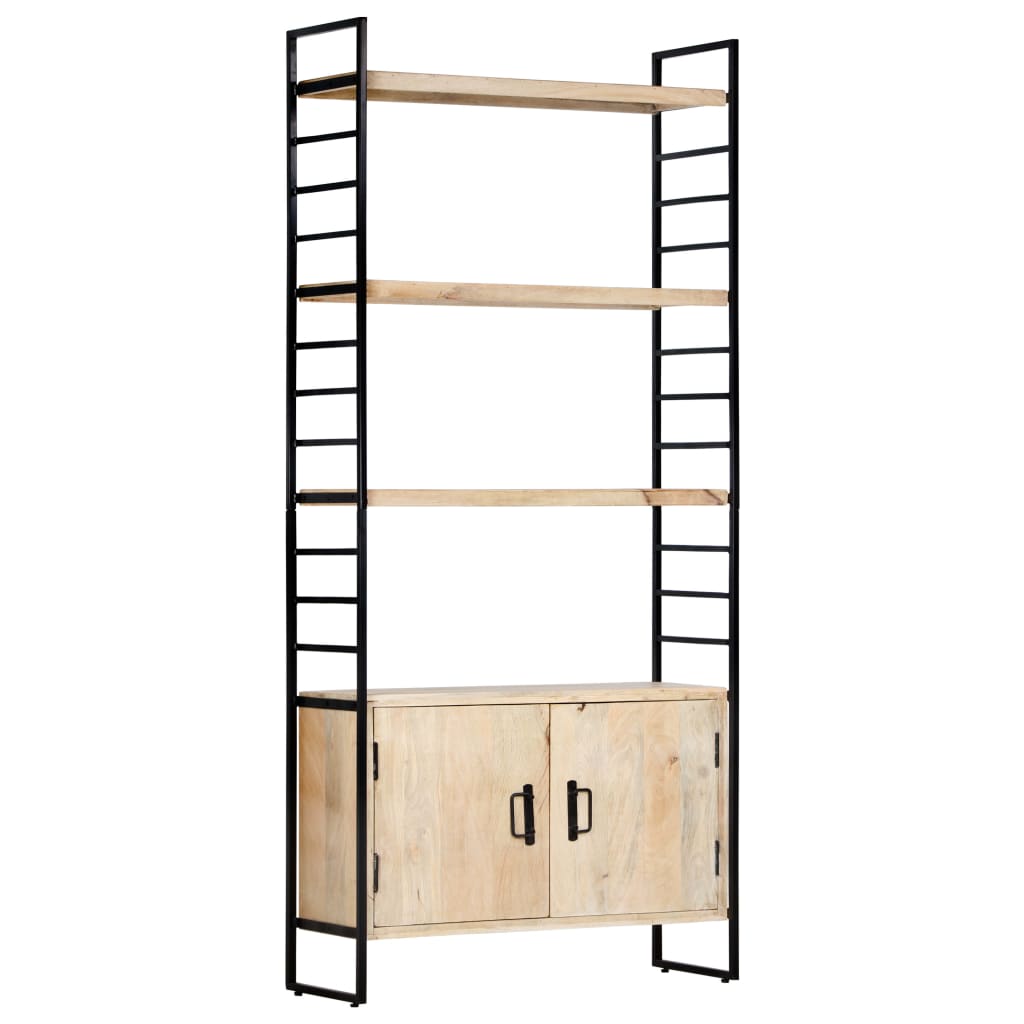 JUNG Vida Bücherregal 4 Ebenen 80x30x180 cm Mango Massivholz