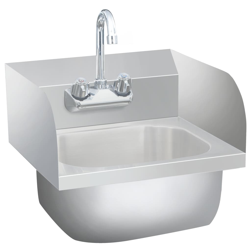 JUNG Vida Gastro-Handwaschbecken mit Wasserhahn Edelstahl